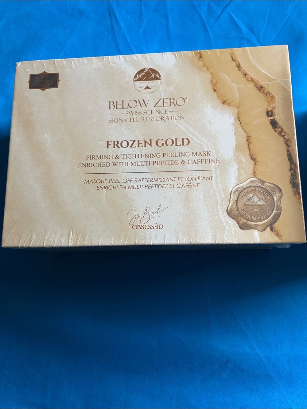 BELOW ZERO Frozen Gold Firming Peeling Mask - Gold
